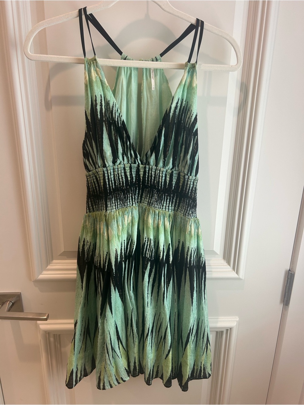 Free People Women’s Mint Green Dress with Black Accents